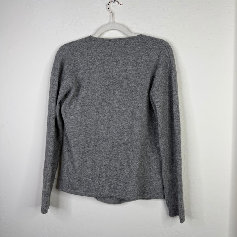 NEW Black Goat Womens Cashmere Cowl Neck Sweater Gray Quiet Luxury Capsule Large - Picture 5 of 12